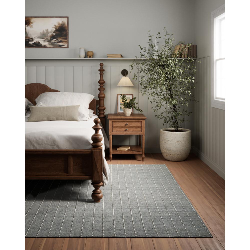 Contemporary Rectangle Area Rug, Blue, 3'6" X 5'6". Picture 10