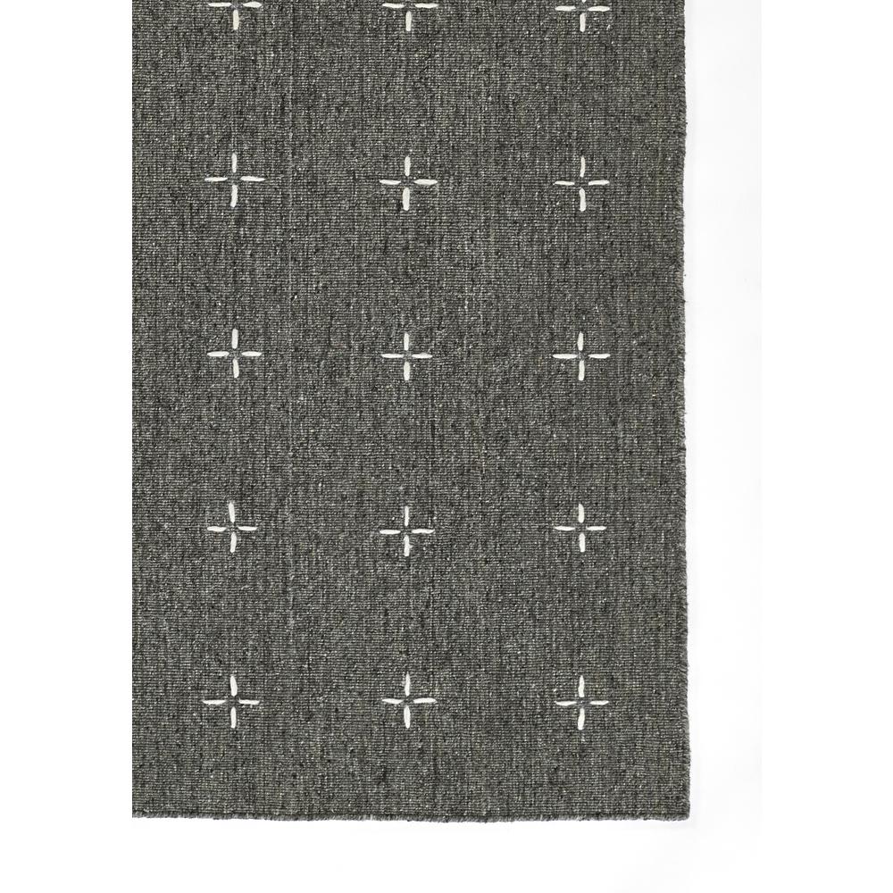 Contemporary Rectangle Area Rug, Charcoal, 5' X 8'. Picture 2