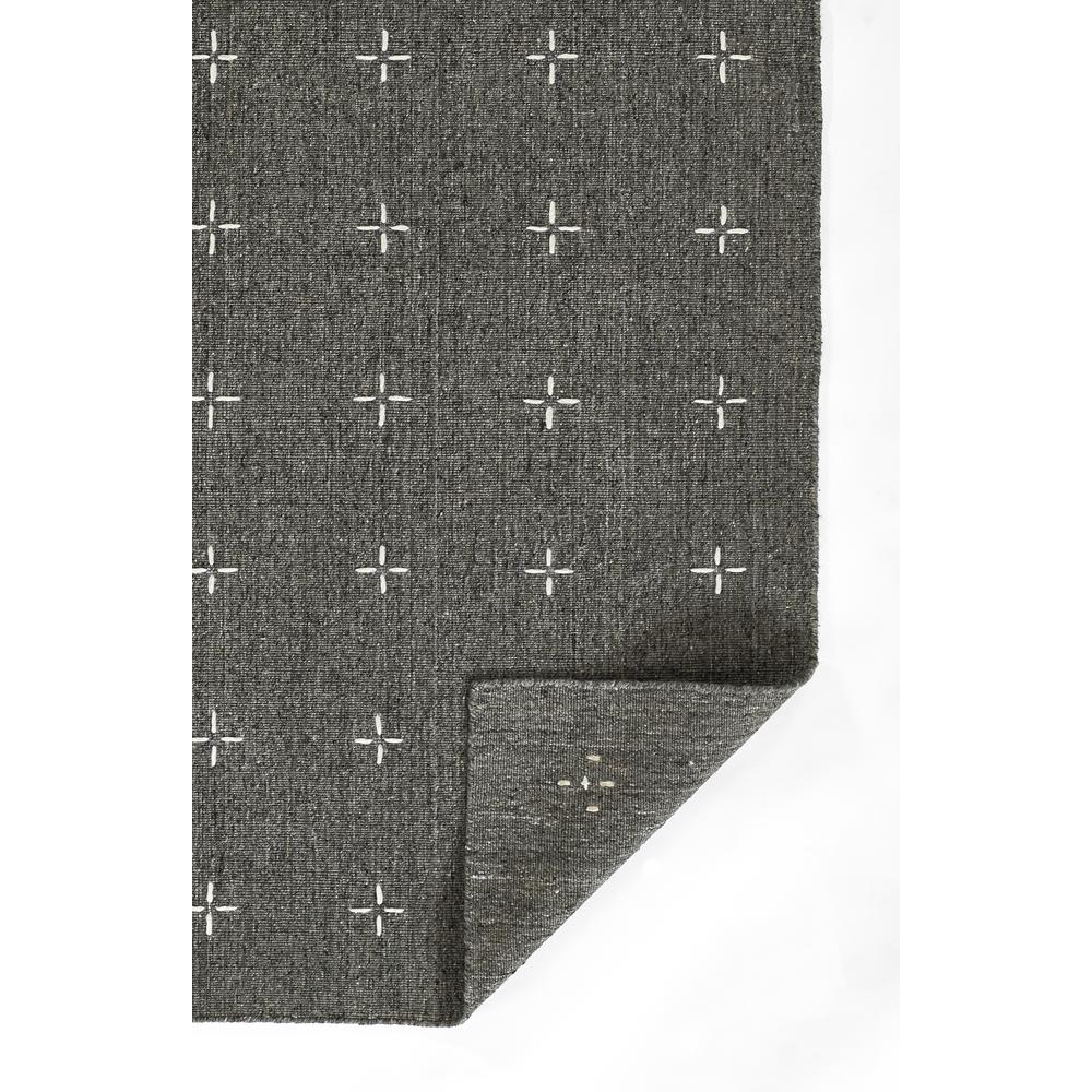 Contemporary Rectangle Area Rug, Charcoal, 5' X 8'. Picture 3