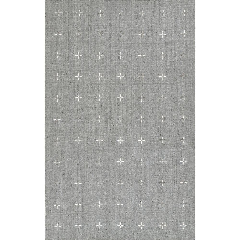 Contemporary Rectangle Area Rug, Light Blue, 5' X 8'. Picture 1