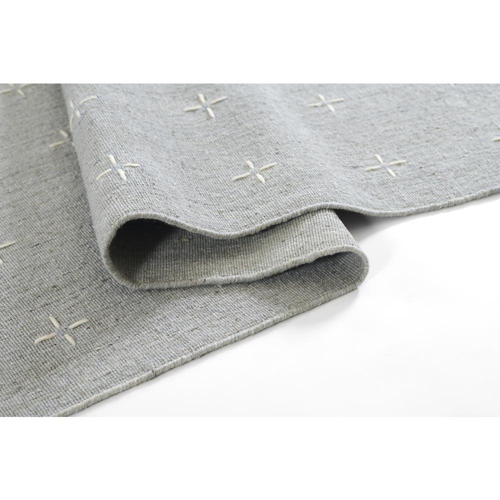 Contemporary Rectangle Area Rug, Light Blue, 5' X 8'. Picture 9