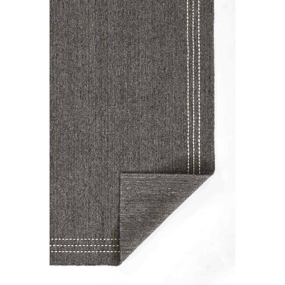 Contemporary Rectangle Area Rug, Charcoal, 5' X 8'. Picture 3