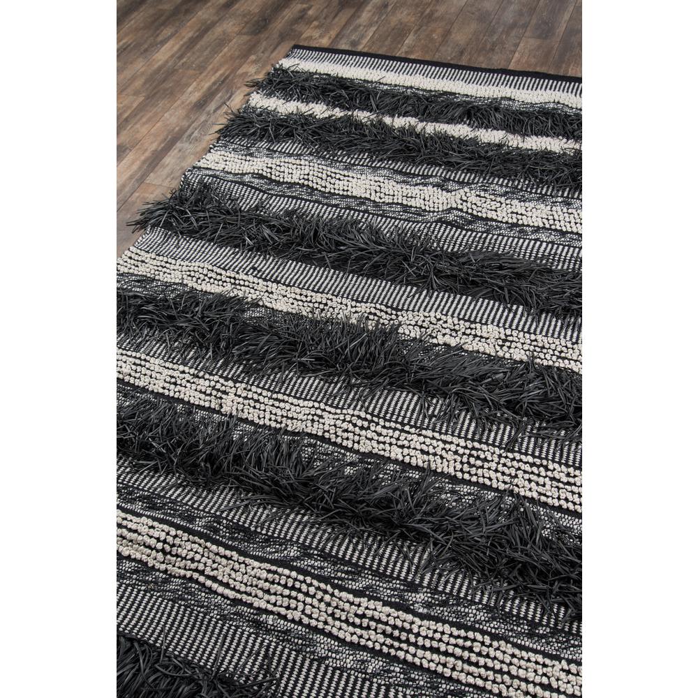 Contemporary Rectangle Area Rug, Black, 5' X 7'6". Picture 2
