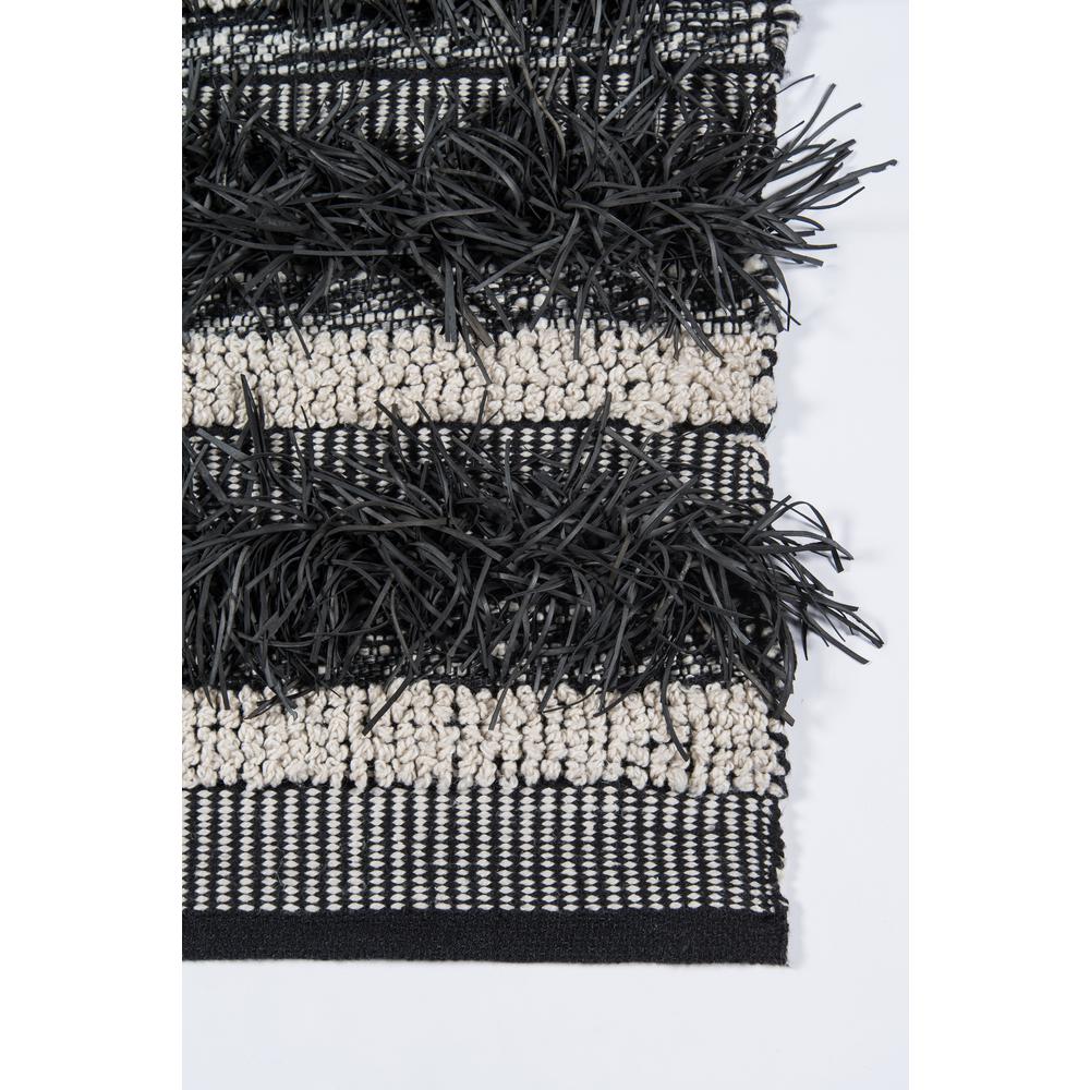 Contemporary Rectangle Area Rug, Black, 5' X 7'6". Picture 3