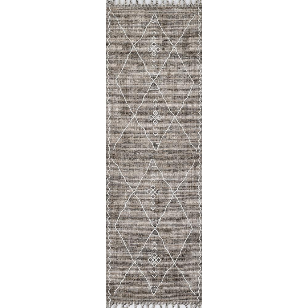 Contemporary Rectangle Area Rug, Grey, 7'10" X 10'2". Picture 5