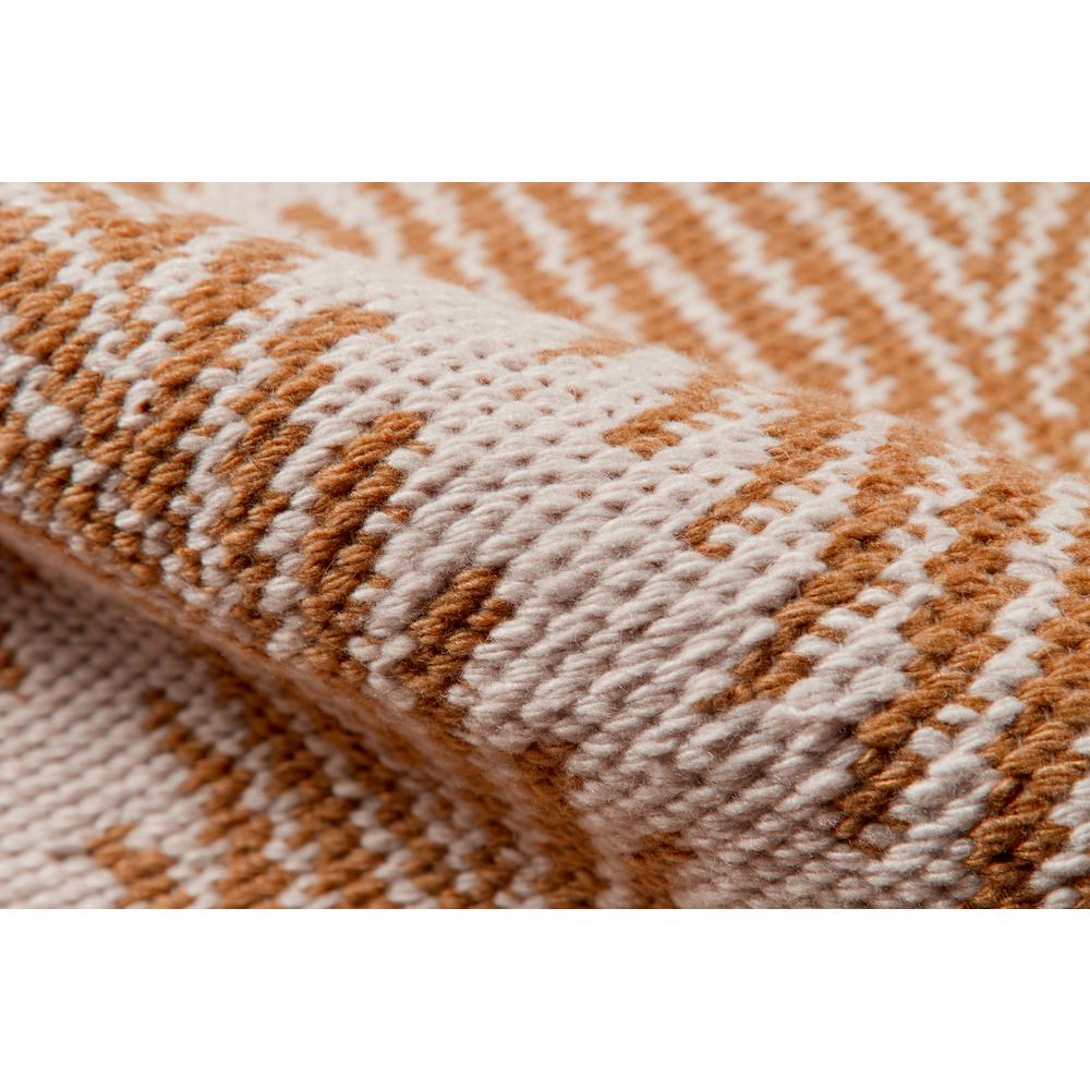 Contemporary Rectangle Area Rug, Orange, 3'6" X 5'6". Picture 4