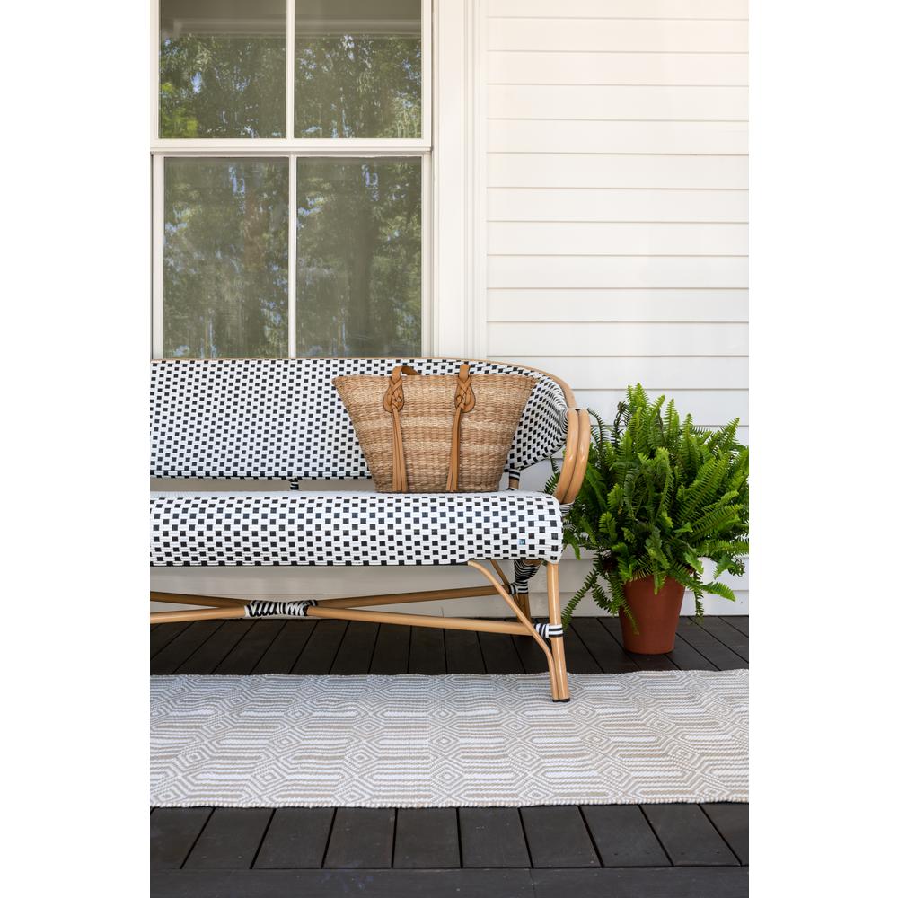 Contemporary Runner Area Rug, Beige, 2'3" X 8' Runner. Picture 16