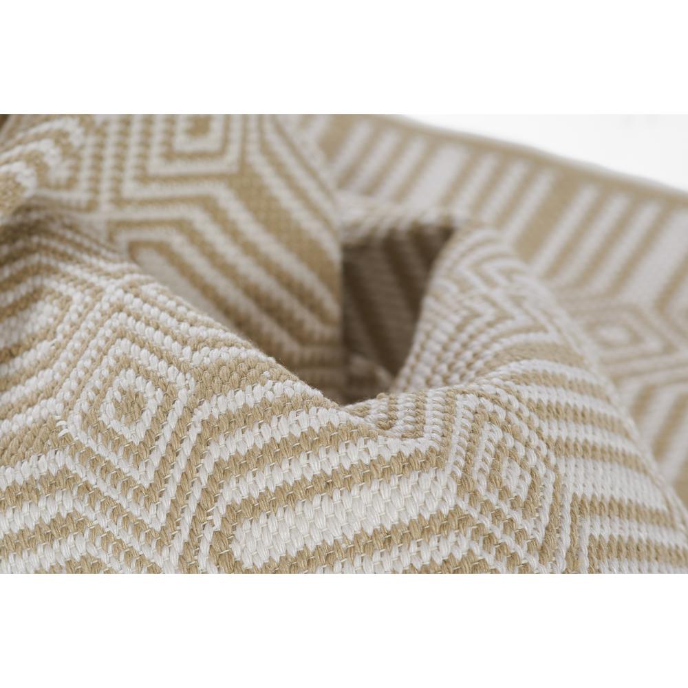 Contemporary Runner Area Rug, Beige, 2'3" X 8' Runner. Picture 9