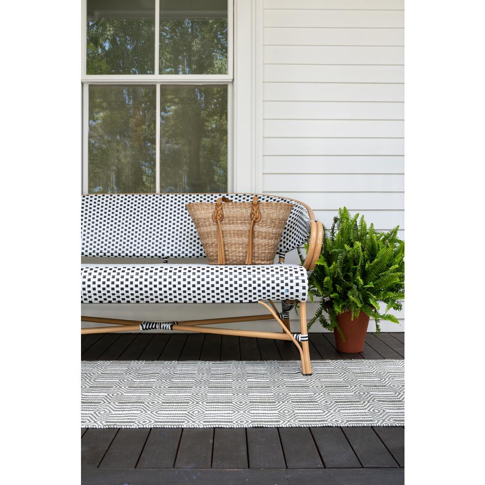 Contemporary Rectangle Area Rug, Green, 3'6" X 5'6". Picture 16