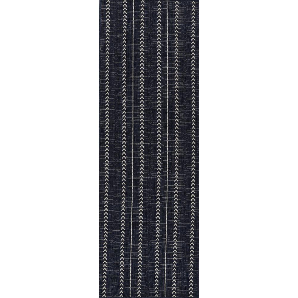 Transitional Rectangle Area Rug, Navy, 3'3" X 5'. Picture 5