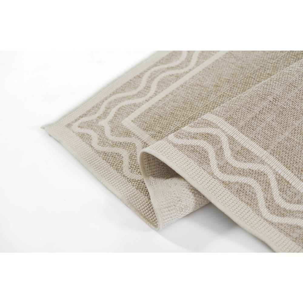 Contemporary Rectangle Area Rug, Grey, 5'3" X 7'. Picture 10