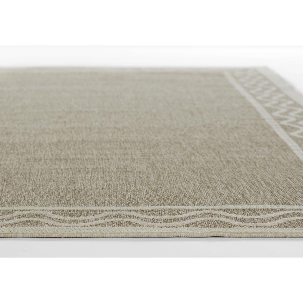 Contemporary Rectangle Area Rug, Grey, 5'3" X 7'. Picture 5
