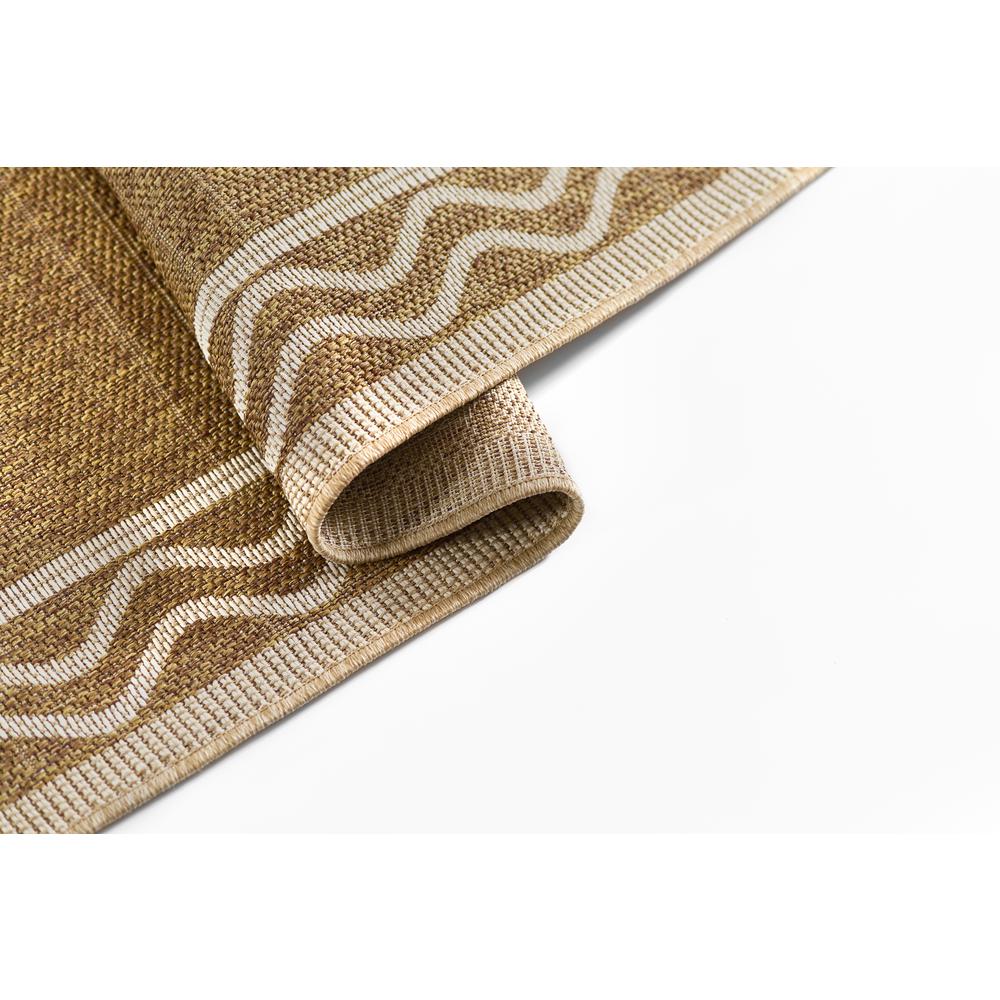 Contemporary Rectangle Area Rug, Natural, 5'3" X 7'. Picture 9