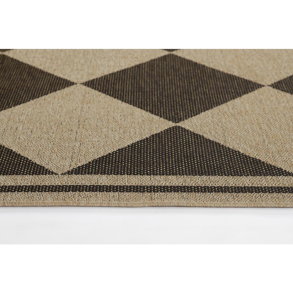 Contemporary Rectangle Area Rug, Black, 5'3" X 7'. Picture 7