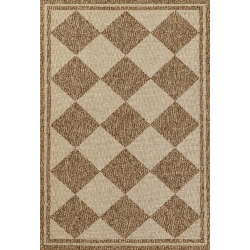 Contemporary Rectangle Area Rug, Natural, 5'3" X 7'. Picture 1