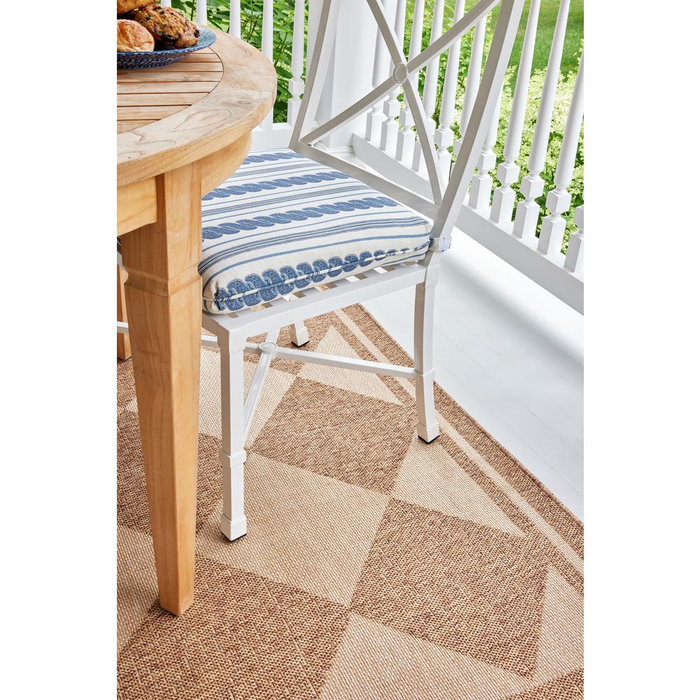 Contemporary Rectangle Area Rug, Natural, 5'3" X 7'. Picture 13