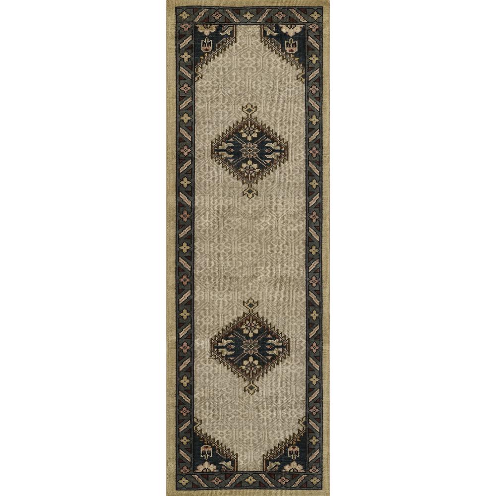 Traditional Rectangle Area Rug, Blue, 8' X 10'. Picture 5