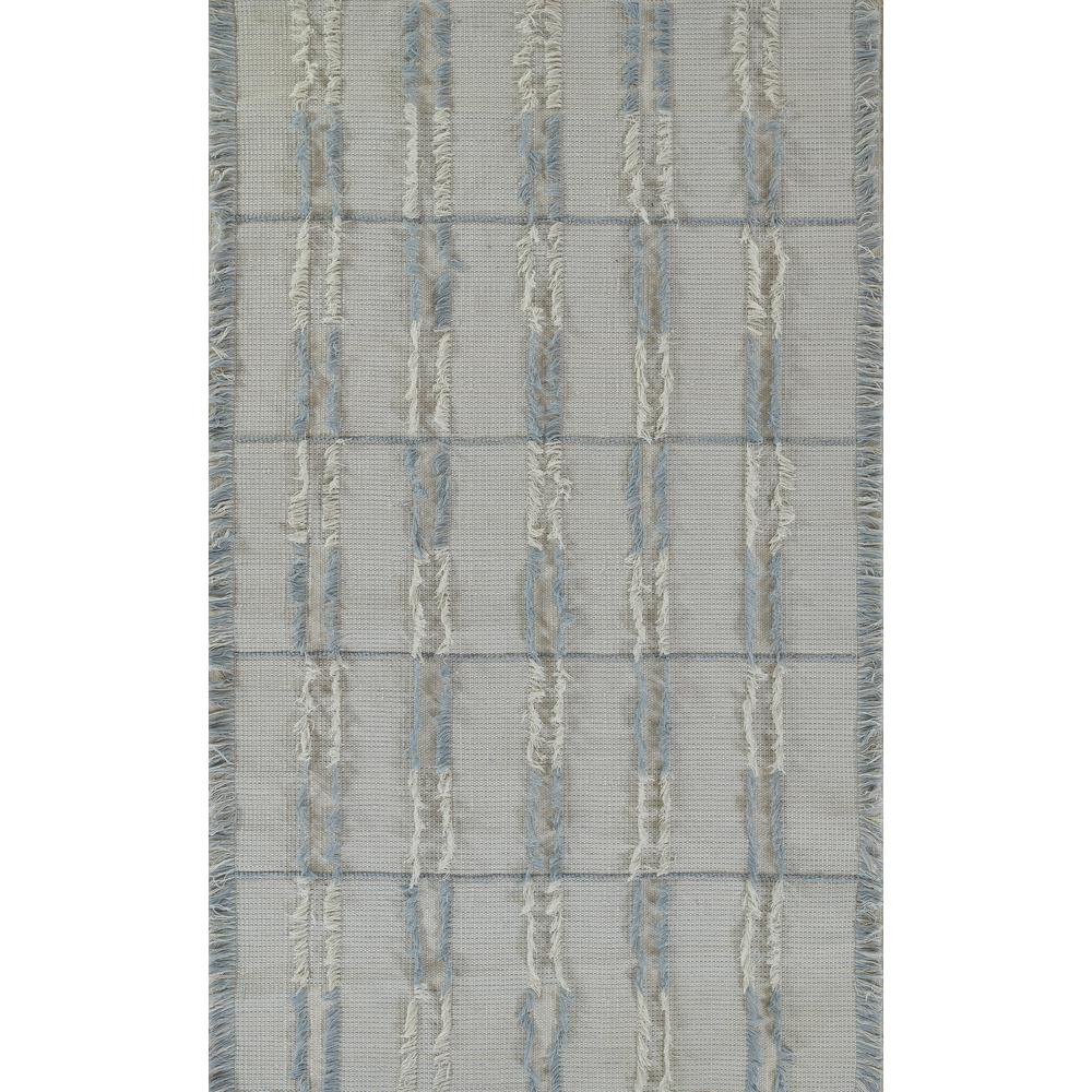 Contemporary Rectangle Area Rug, Blue, 3'6" X 5'6". Picture 1