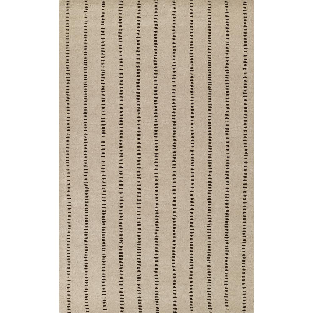 Contemporary Rectangle Area Rug, Ivory, 3'6" X 5'6". Picture 1