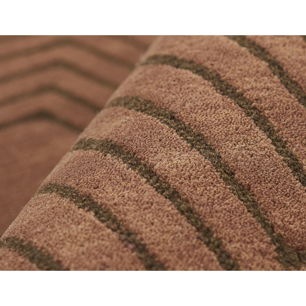 Contemporary Rectangle Area Rug, Copper, 3'6" X 5'6". Picture 4