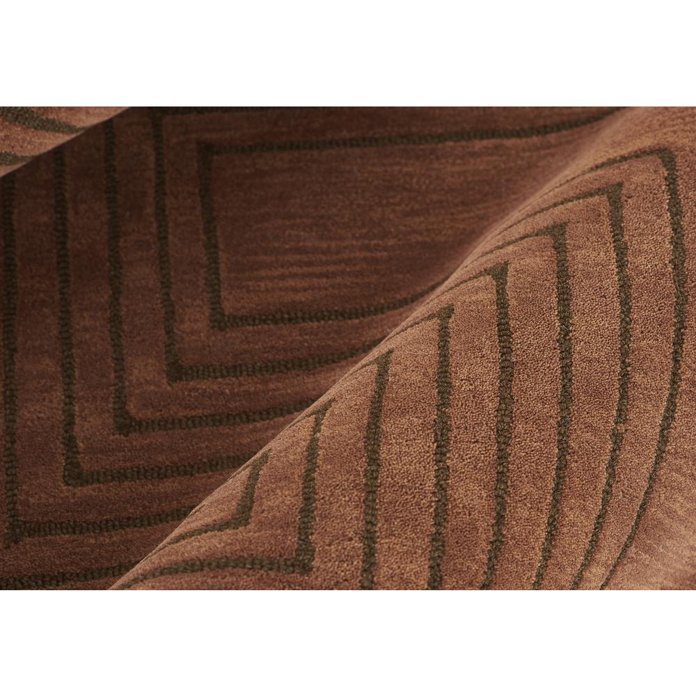 Contemporary Rectangle Area Rug, Copper, 3'6" X 5'6". Picture 6