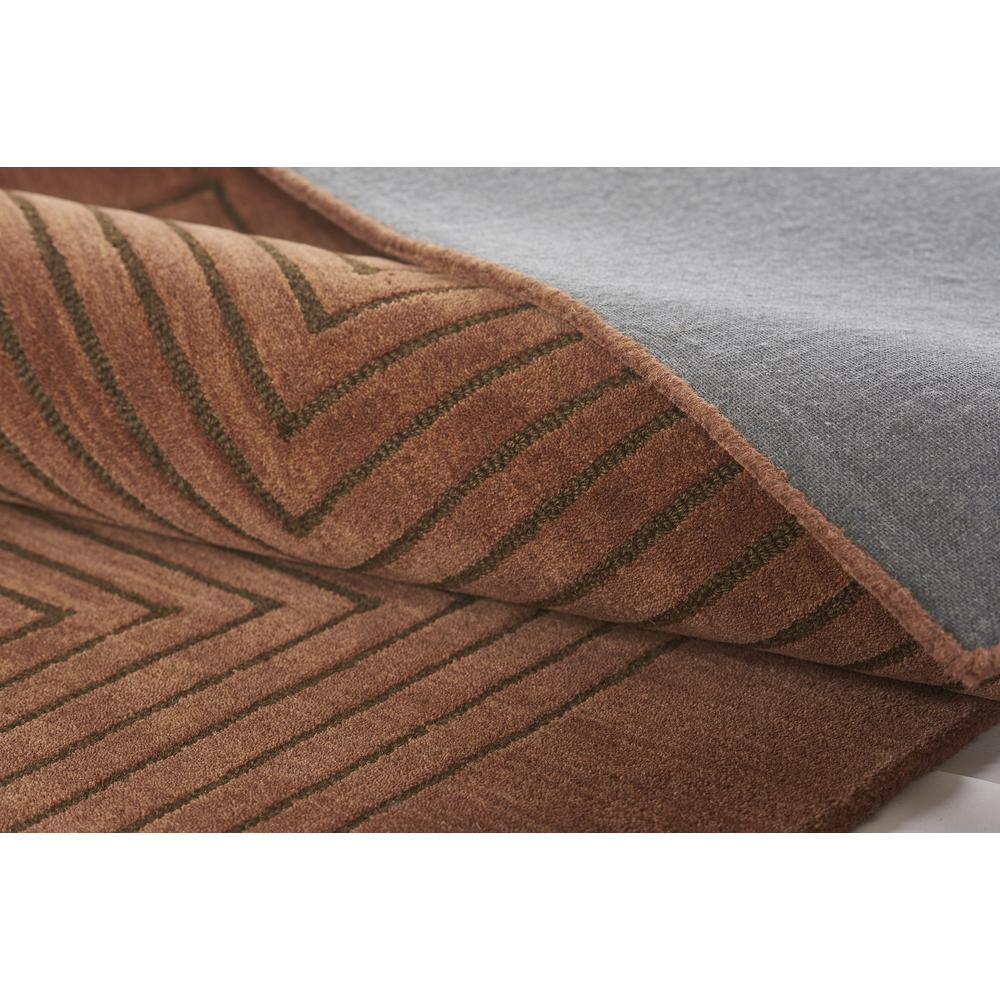 Contemporary Rectangle Area Rug, Copper, 3'6" X 5'6". Picture 7