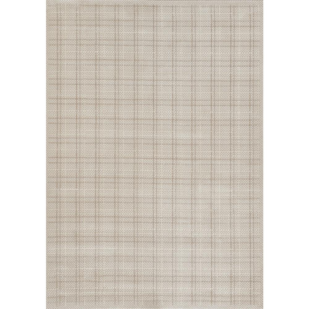 Contemporary Rectangle Area Rug, Beige, 5'3" X 7'6". Picture 1