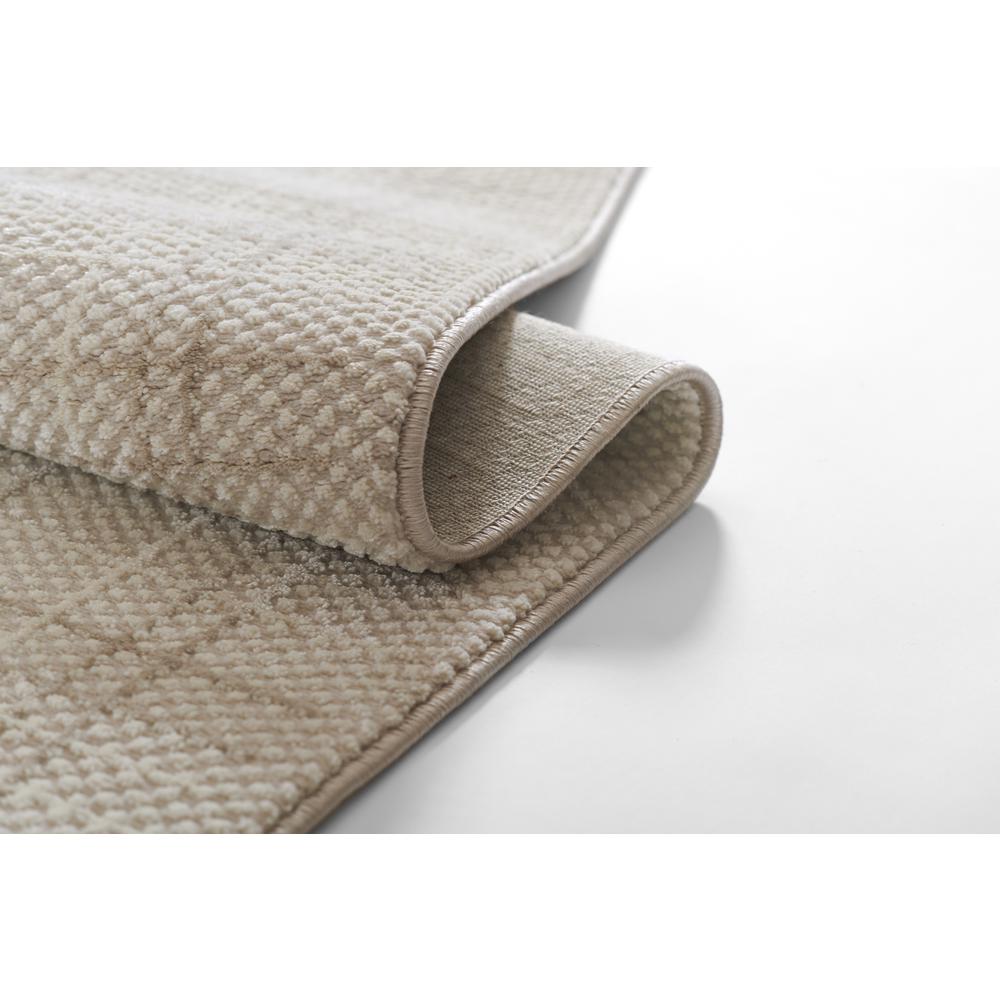 Contemporary Rectangle Area Rug, Beige, 5'3" X 7'6". Picture 9
