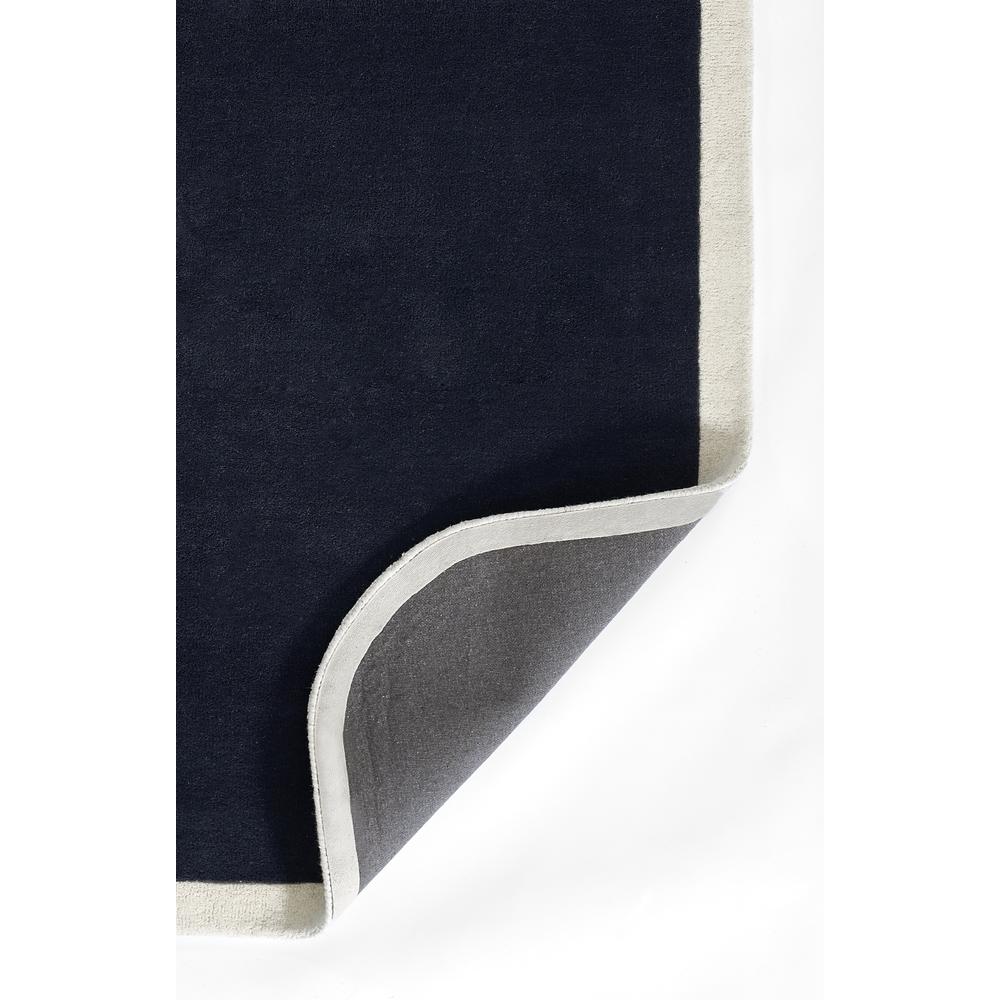 Contemporary Rectangle Area Rug, Navy, 3'6" X 5'6". Picture 3