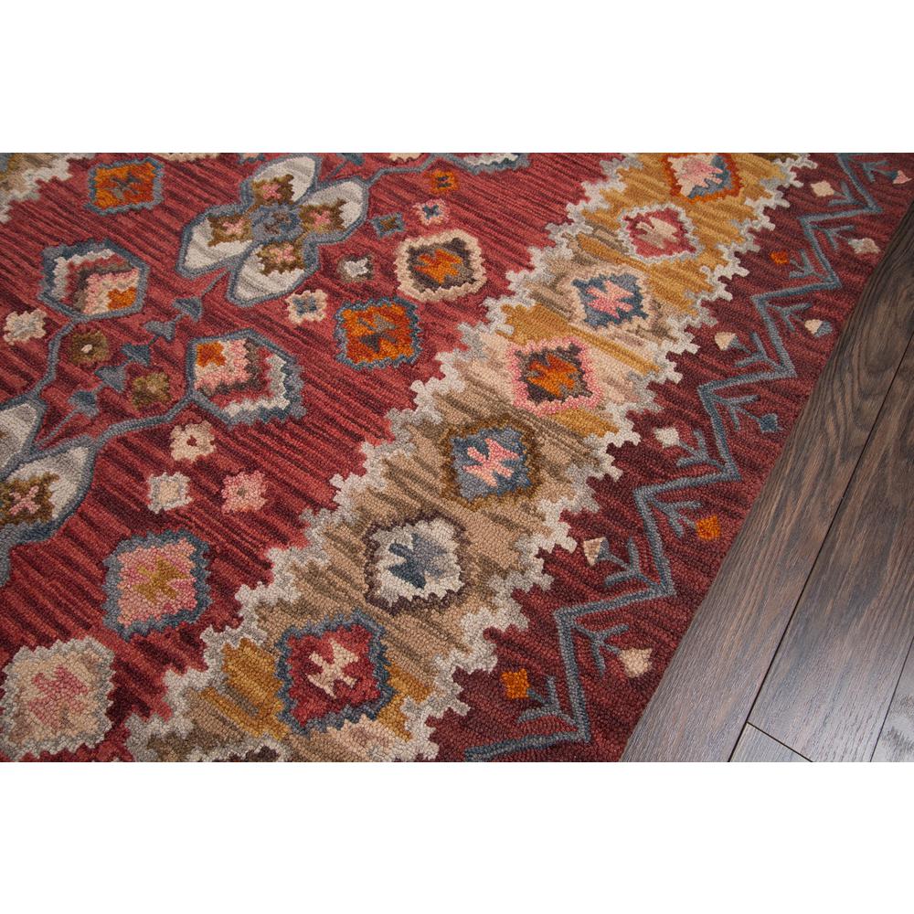 Traditional Rectangle Area Rug, Red, 3'6" X 5'6". Picture 3