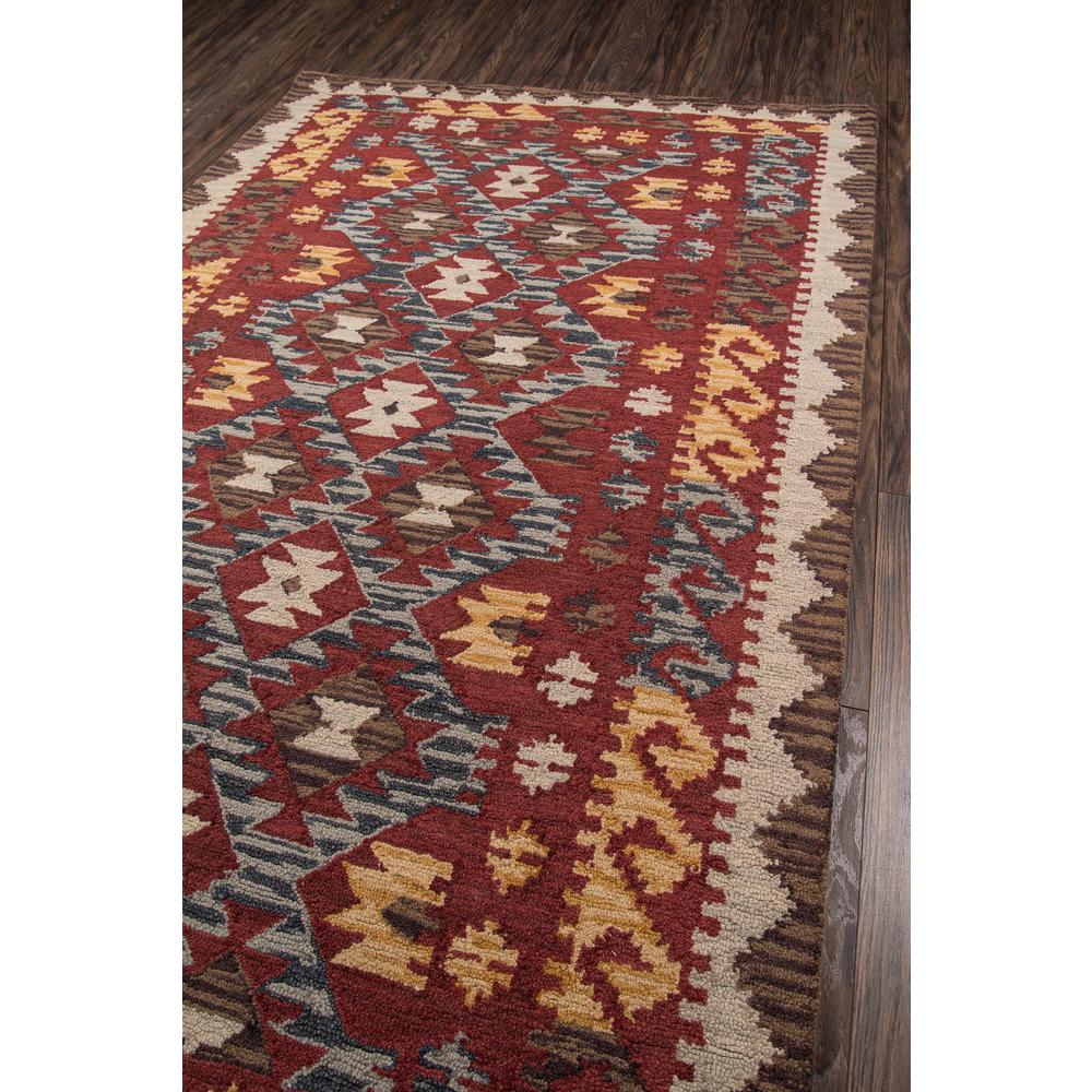 Casual Rectangle Area Rug, Red, 3'6" X 5'6". Picture 2