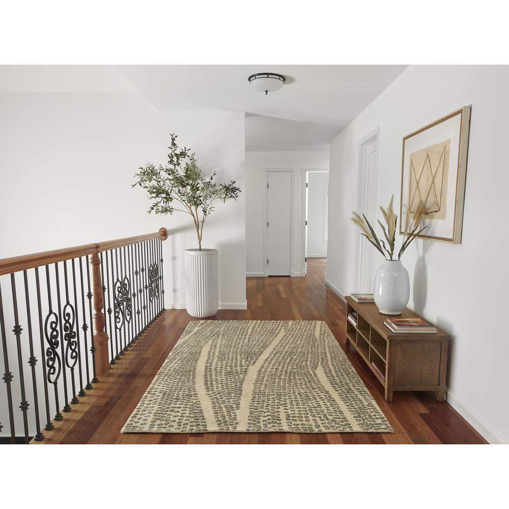 Contemporary Rectangle Area Rug, Natural, 3'6" X 5'6". Picture 8
