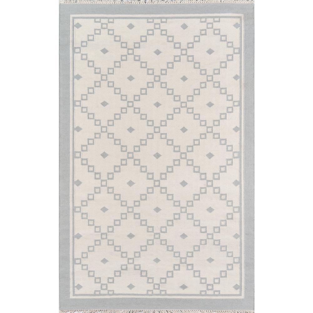 Contemporary Rectangle Area Rug, Grey, 3'6" X 5'6". Picture 1