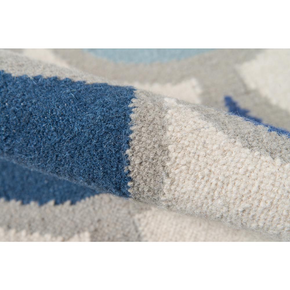 Contemporary Rectangle Area Rug, Blue, 3'6" X 5'6". Picture 4