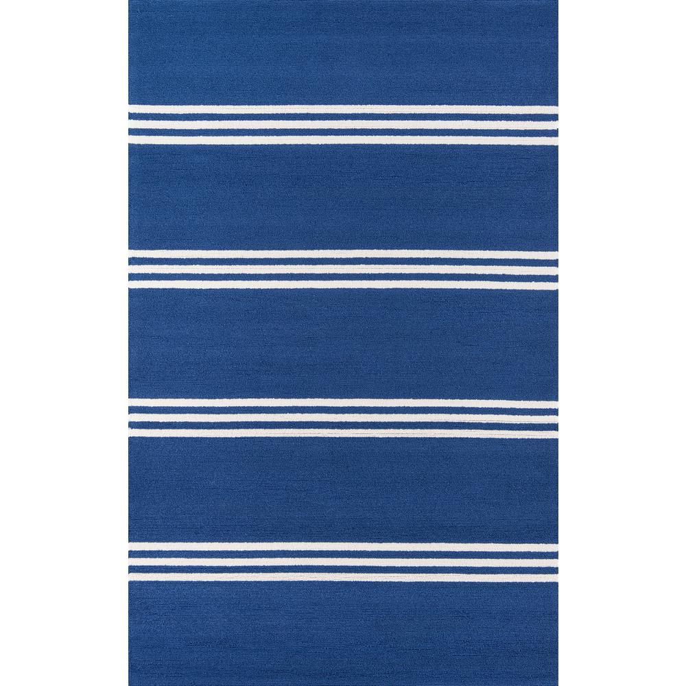 Contemporary Rectangle Area Rug, Maritime Blue, 5' X 8'. Picture 1