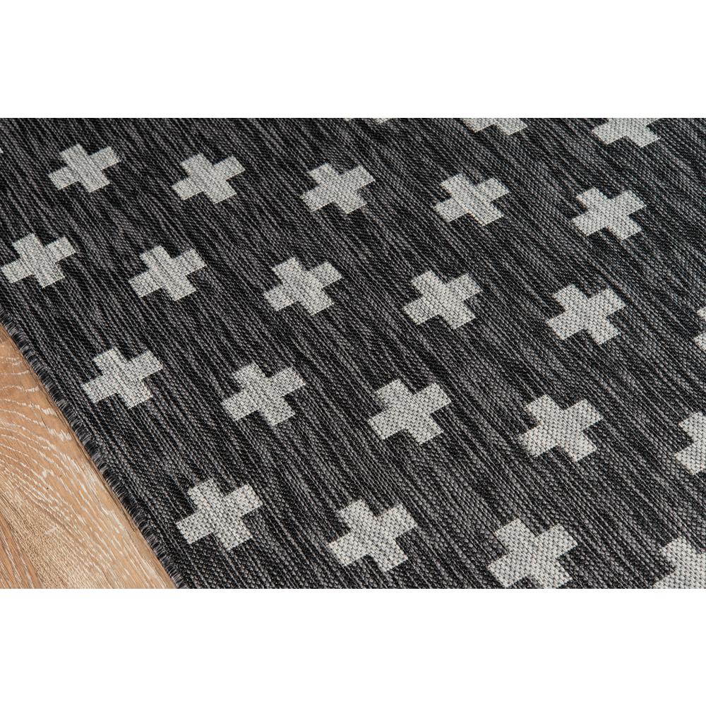 Contemporary Runner Area Rug, Charcoal, 2'7" X 7'6" Runner. Picture 3