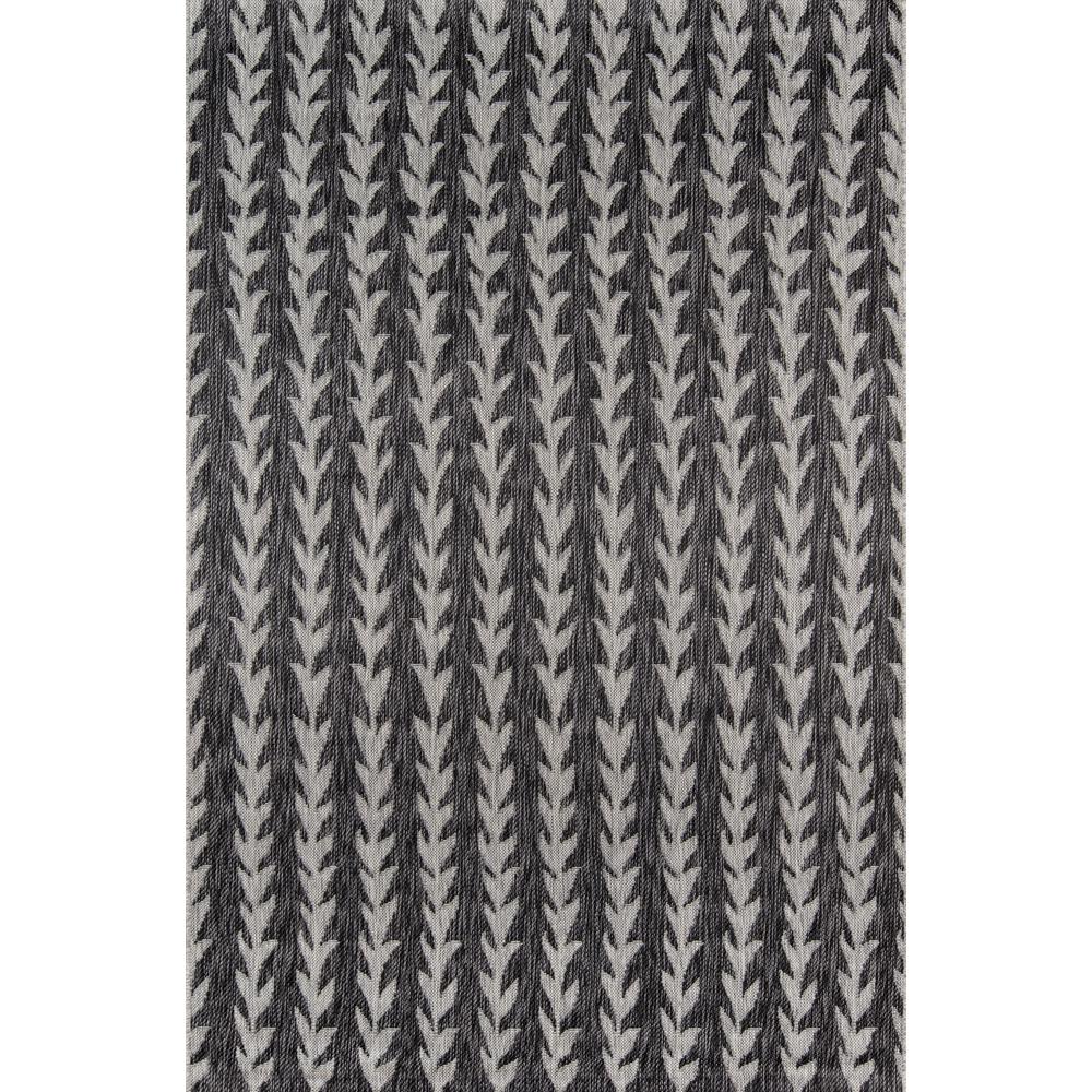 Contemporary Rectangle Area Rug, Charcoal, 3'3" X 5'. Picture 1