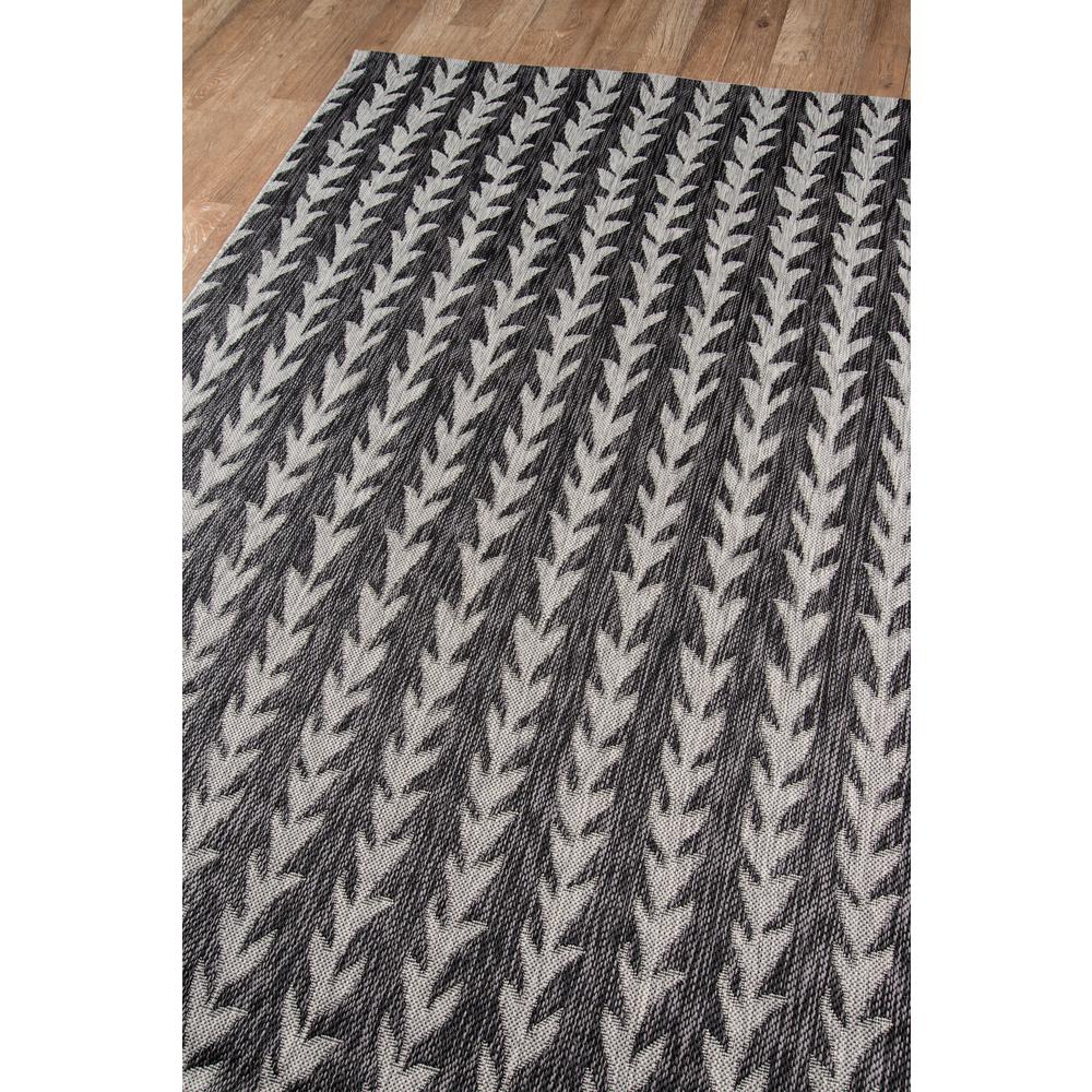 Contemporary Rectangle Area Rug, Charcoal, 3'3" X 5'. Picture 2