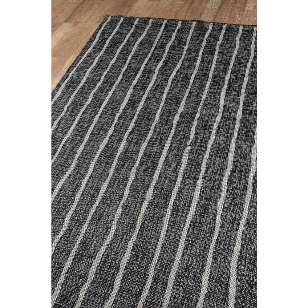 Contemporary Rectangle Area Rug, Charcoal, 3'3" X 5'. Picture 2