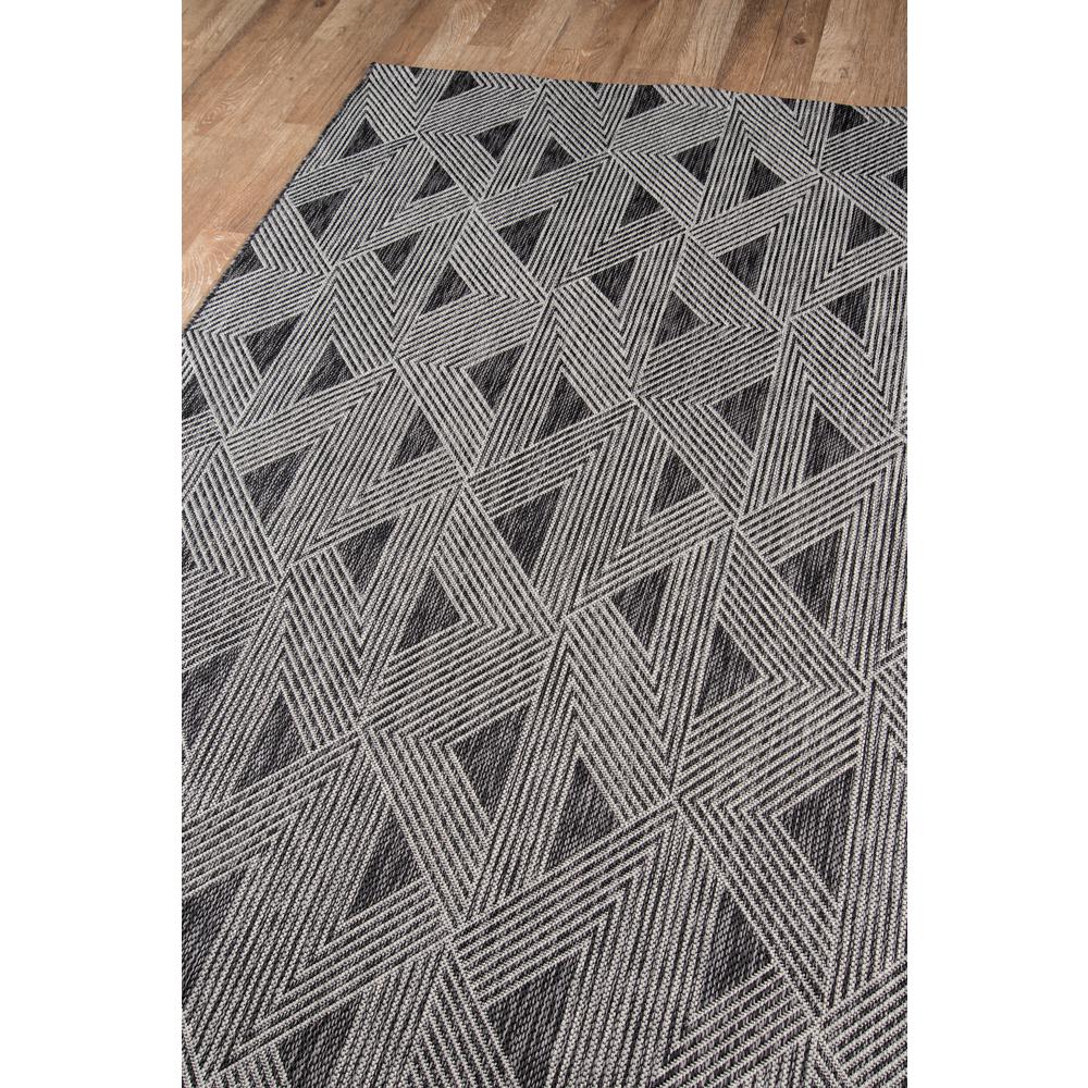 Contemporary Rectangle Area Rug, Charcoal, 3'3" X 5'. Picture 2