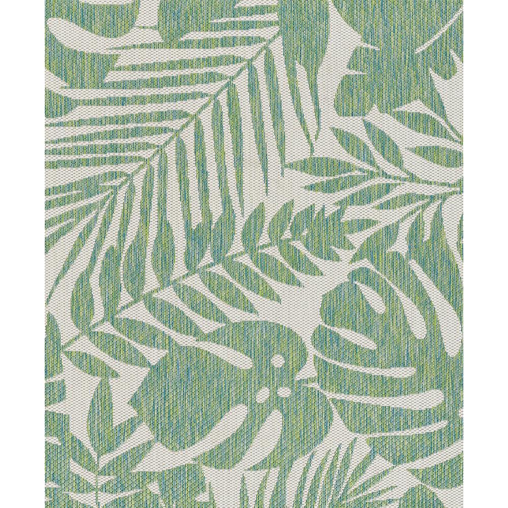 Transitional Runner Area Rug, Green, 2' X 10' Runner. Picture 7