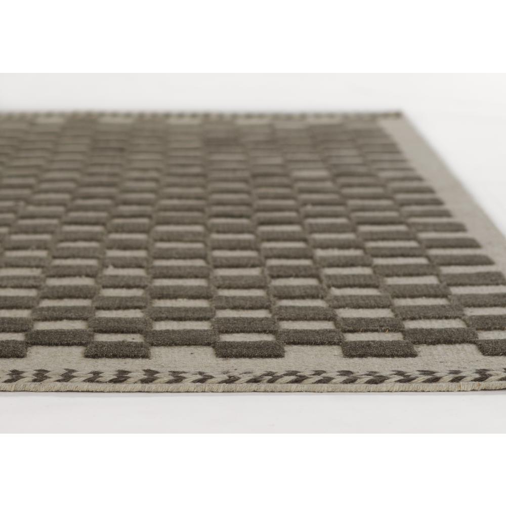 Contemporary Runner Area Rug, Charcoal, 2'6" X 8' Runner. Picture 6