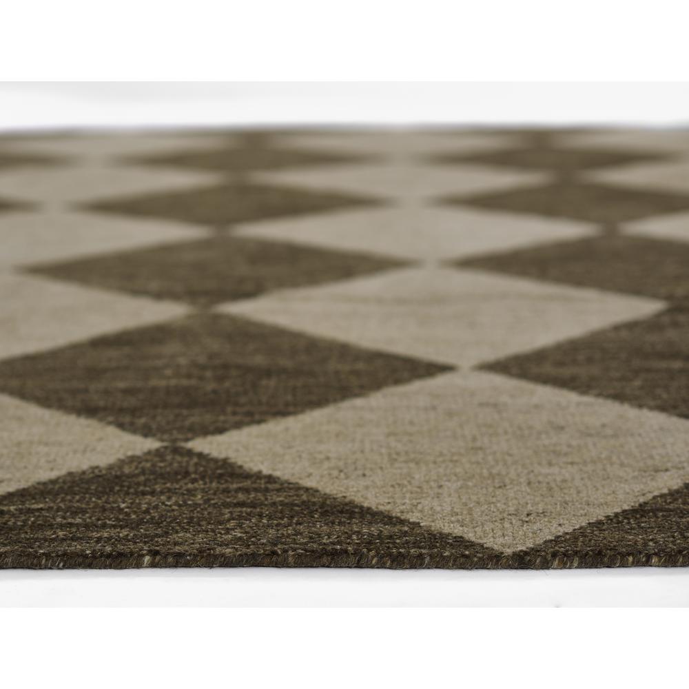 Contemporary Rectangle Area Rug, Brown, 5' X 8'. Picture 6