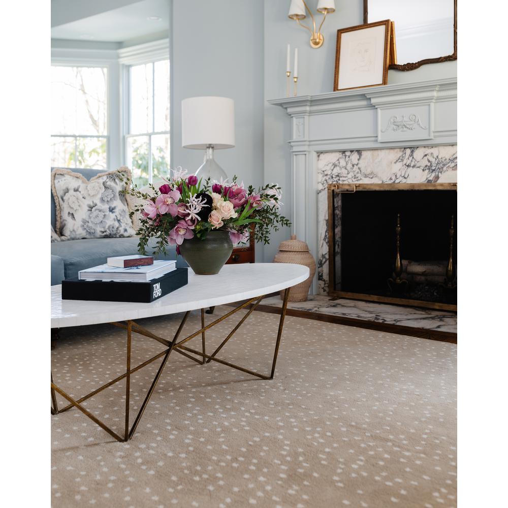 Contemporary Runner Area Rug, Beige, 2'6" X 12' Runner. Picture 12