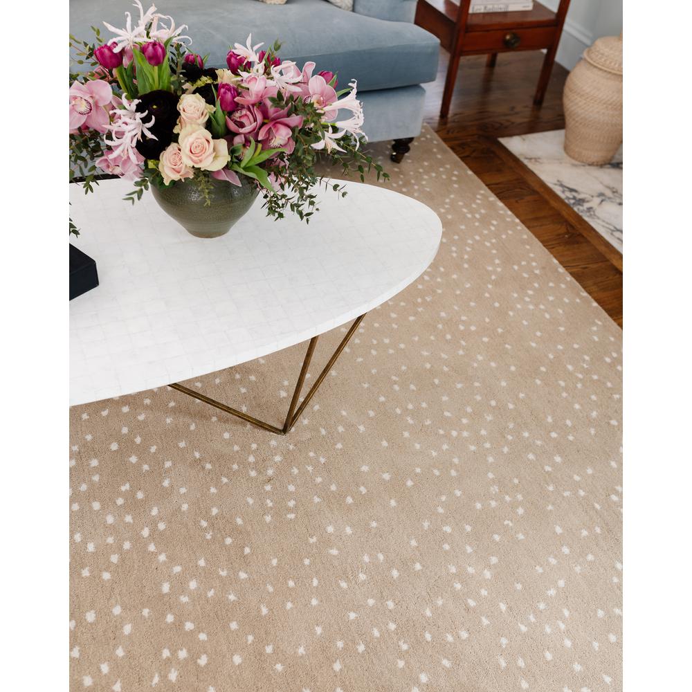 Contemporary Runner Area Rug, Beige, 2'6" X 12' Runner. Picture 13