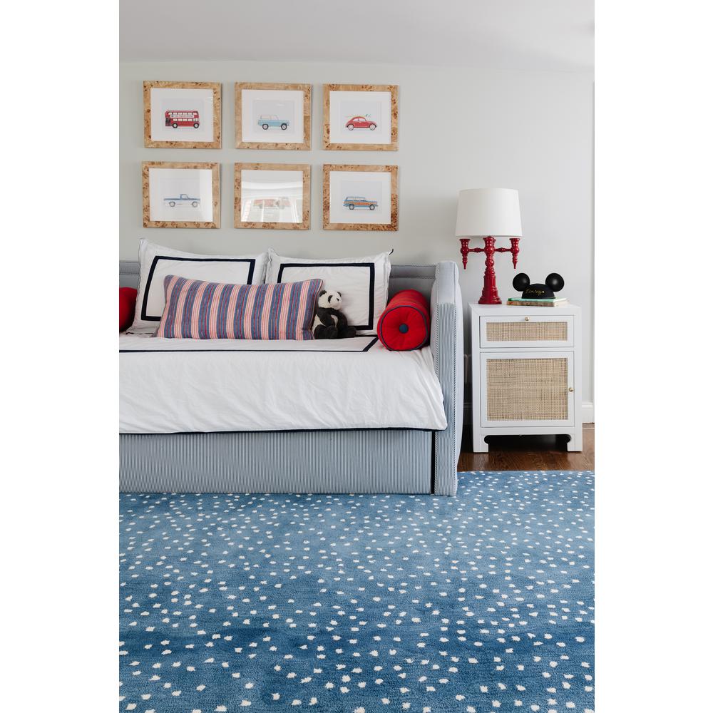 Contemporary Runner Area Rug, Denim, 2'6" X 12' Runner. Picture 9