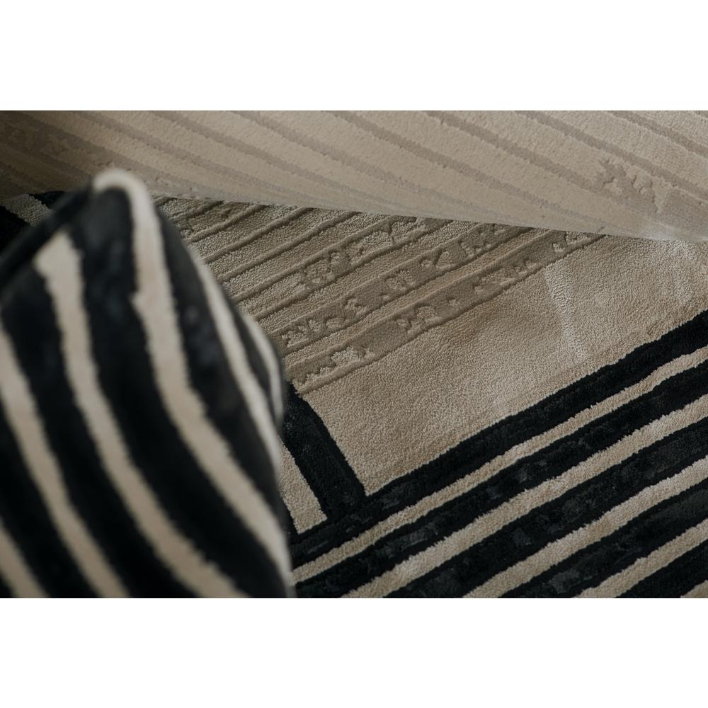 Contemporary Rectangle Area Rug, Ivory, 3'11" X 5'7". Picture 9