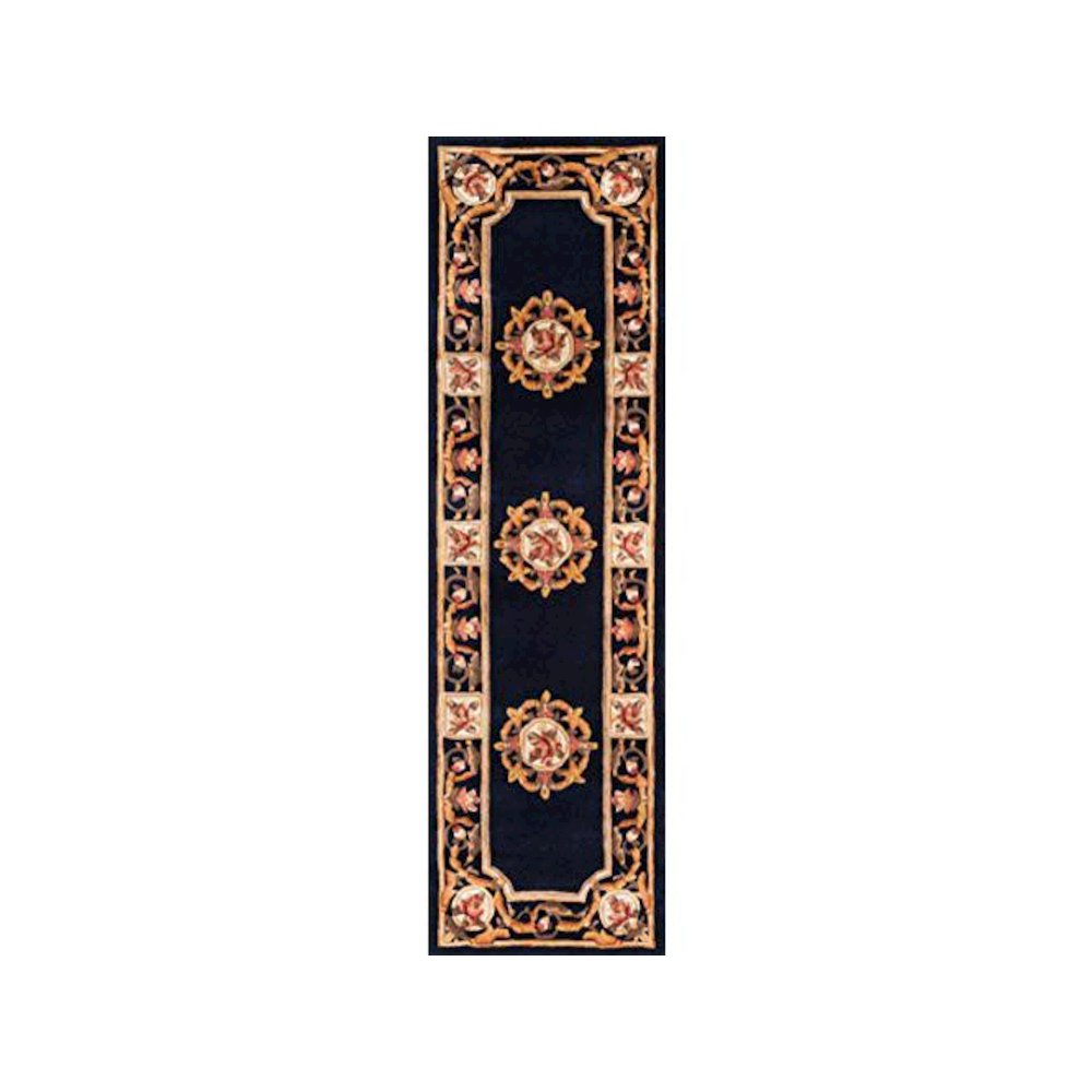 Transitional Runner Area Rug, Blue, 2'3" X 8' Runner. Picture 1