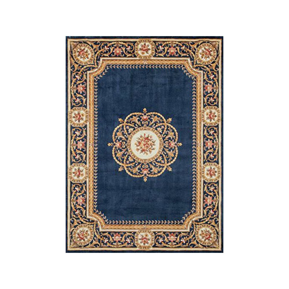 Transitional Rectangle Area Rug, Blue, 2' X 3'. Picture 1