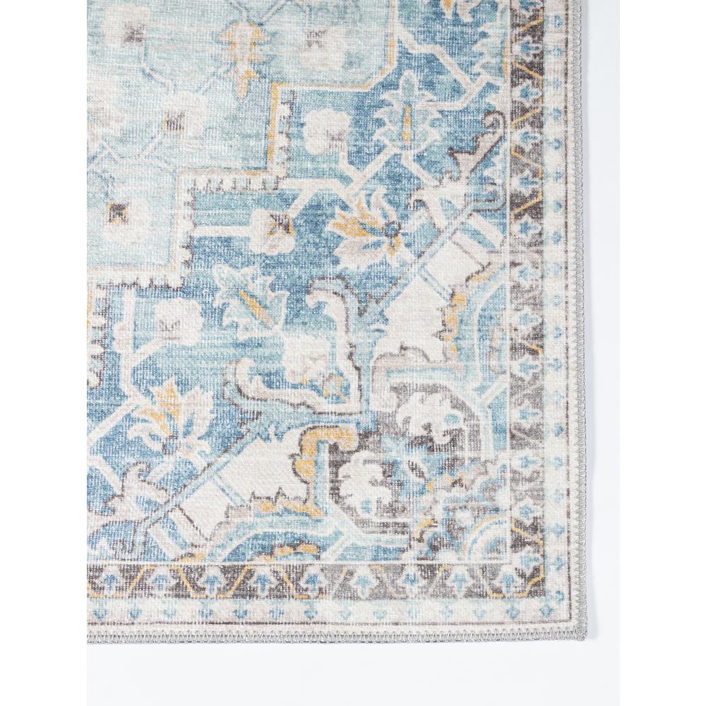 Traditional Runner Area Rug, Light Blue, 2'3" X 7'6" Runner. Picture 2